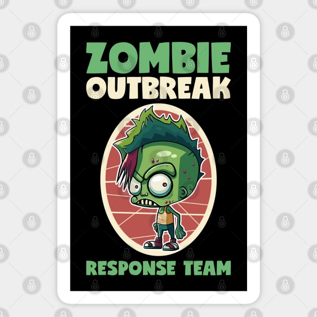 Zombie Outbreak Response Team Magnet by DesignINKZ